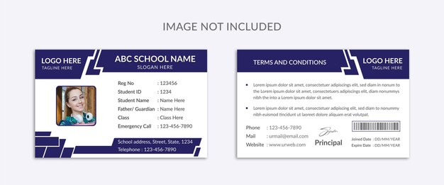 Student Id Card Blank